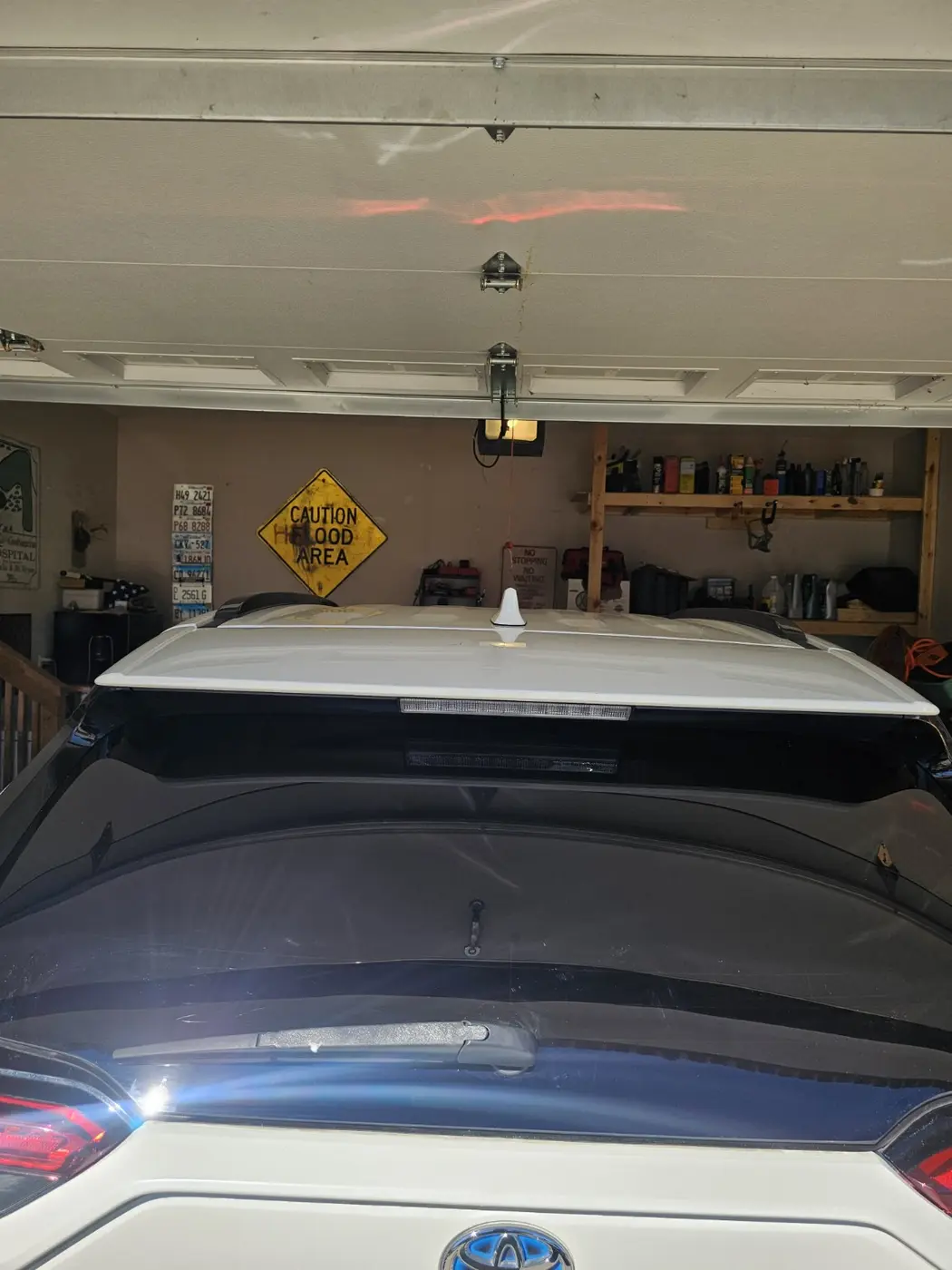 Completed mobile back glass replacement on a Toyota SUV by Auto Glass Xpress